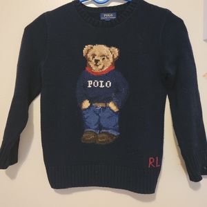 Boys polo bear sweater.